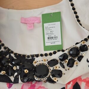 Lilly Pulitzer White and Pink Mini Dress